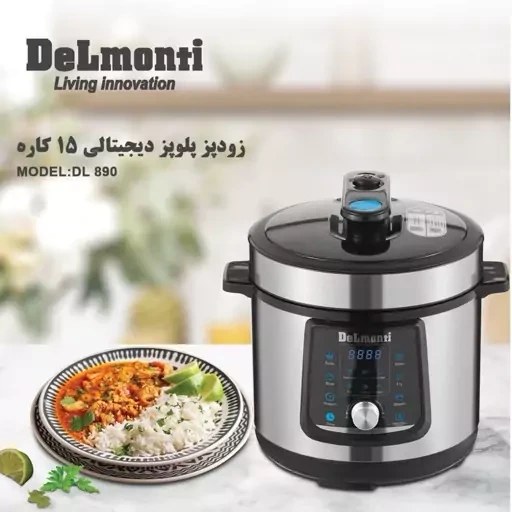 زودپز و پلوپز ۶لیتری دلمونتی مدل Dl890