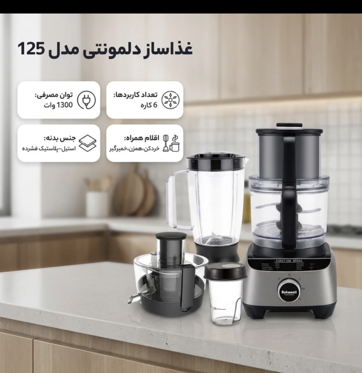 غذاساز دلمونتی DL125